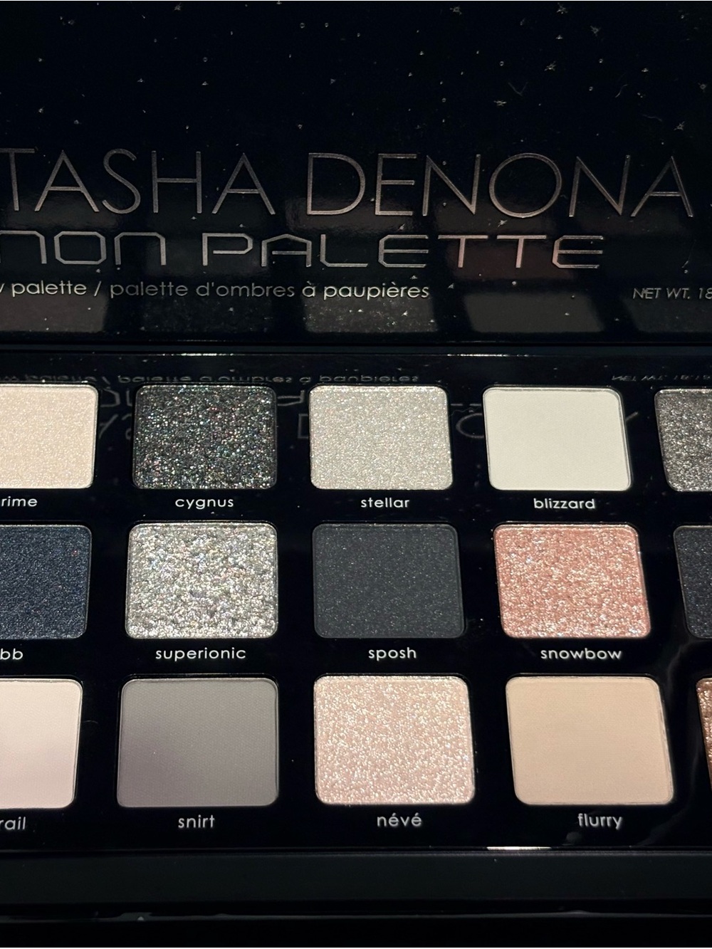 Natasha Denona Eyeshadow Palette - Silver, White, Pink, Gray, Cream